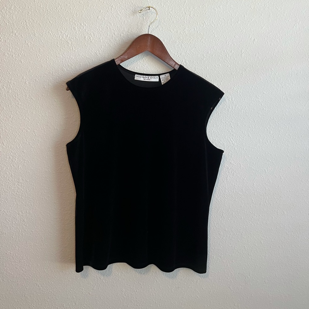 Vintage 90s Josephine Chaus Velvet Top